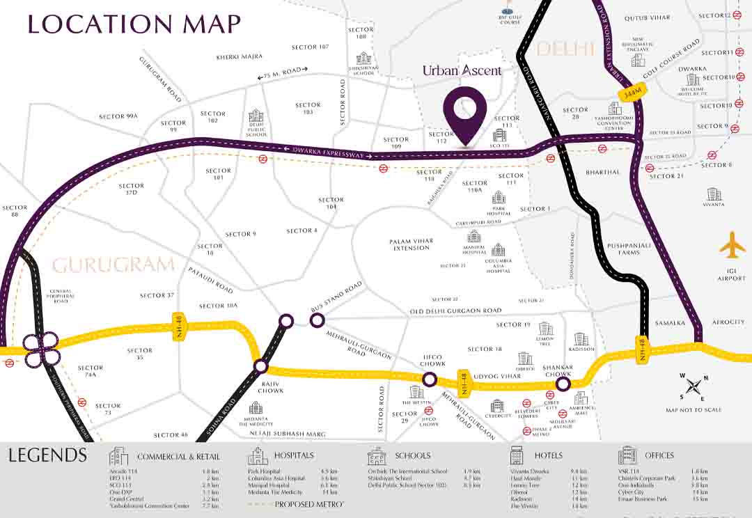 emaar-urban-ascent-location-map