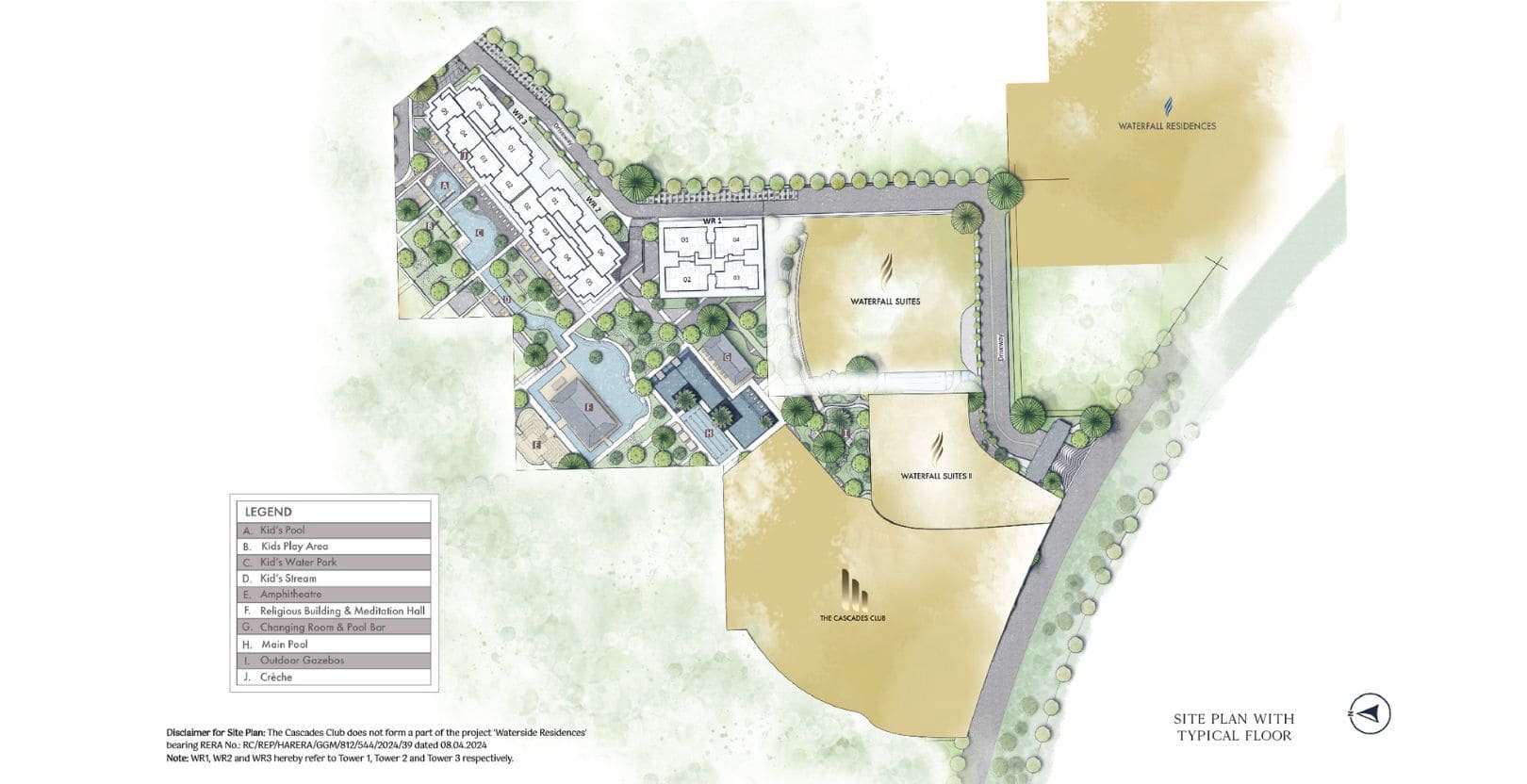 krisumi-waterside-residences-sector-36a-site-plan