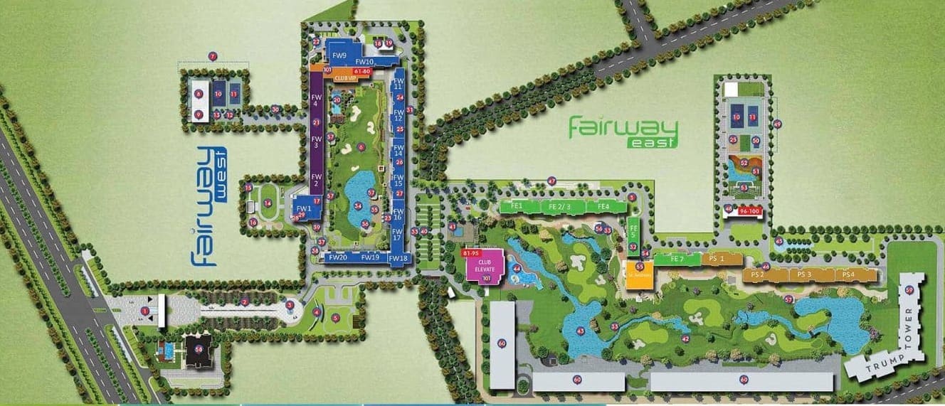 m3m-golf-estate-site-plan